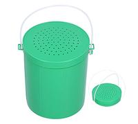 Alomejor Plastic Portable Deschetta Fishing Boxes Attraiting Box and Resistant to Green Plastic Fishermen 12x10x9 Cm