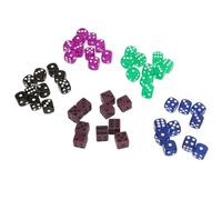 Alomejor Plastic -translucent Cubes That Have a Durable Lightweight for Educational Activities for Board Games, 50 Percent, for