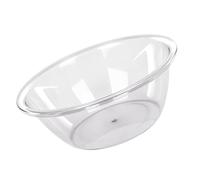 Alomejor Plastic Transparent Thicken Washbowl for Dormitory Household Large Capacity, Durable PET Washbasin for Students, Family Use (M)