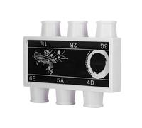 Alomejor Plastic Tuner Pitch Pipe E-B-G-D-A-E Hand Tuned Brass Reeds for Electric or Acoustic Guitars with ABS Plastic Ribbed Lip Compact Design