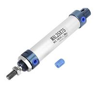 Alomejor Pneumatic Cylinder, 25mm Mini Double Acting Type (Stroke 75mm) | Durable aluminum alloy, stable performance, wide stroke options, high