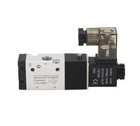 Alomejor Pneumatic Solenoid Valve 2 Position 3 Way NPT | Aluminum alloy material, 1/8in NPT inlet and outlet, stable performance, 24V DC power