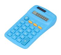 Alomejor Pocket Calculator ABS Mini Desktop Calculator 8 Digit LCD Display 11.5 X 6.5 X 2cm Compact Handheld Computing Device for Office Home School Business Daily Accounting (Blue)