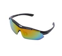 Alomejor Polarized Sunglasses TAC PC Clip On Sport Sunglasses with 4 Interchangeable Lenses Flip Up Design for Fishing Cycling Running Hiking Driving Men Women