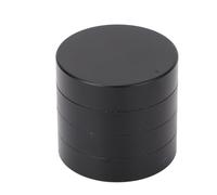 Alomejor Pool Cue Chalk Holder Billiard Chalk Box/Cover Portable 4 Layer Aluminum Round Box with Airtight Design for Messfree Storage (Black)