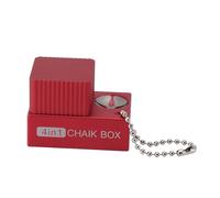 Alomejor Pool Cue Chalk Holder Billiard Cue Chalk Clamp/Holder 4 in 1 Aluminum Box with Tip Pricker Sandpaper Grinder for Pool Sticks Maintenance