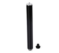 Alomejor Pool Cue Extension Carbon Fiber and Aluminum Cue Stick Extender 10.59in Threaded Butt Extension Stable Fit for Billiard Players Practice Tournament Play