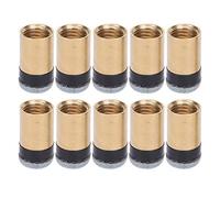 Alomejor Pool Cue Tips, 2 Sizes Artificial Cattlehide Replacement Screw Tips with Strong Threads for Snooker Billiard Ball Control (13MM)