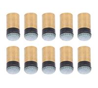 Alomejor Pool Cue Tips, 2 Sizes Artificial Cattlehide Replacement Screw Tips with Strong Threads for Snooker Billiard Ball Control (12MM)
