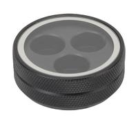 Alomejor Pool Cue Tips Storage Box Secure Rotating Locking Mechanism Slick and Minimalist Design for Fast Access for Pool Enthusiasts/clubs (Black)
