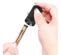 Alomejor Portable Billiard Tip Shaper Aluminum Pool Cue Repair Tool 2 in 1 Rotating Tip Scuffer with Adjustable Picks 30 X 18 Mm for Pool Hall Home Players (Black)