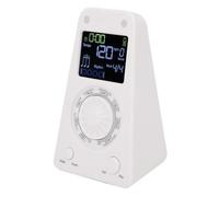 Alomejor Portable Electronic Metronome with Excellent Sound Quality - for Piano Guitar - Universal Compatibility 1 Article (White)