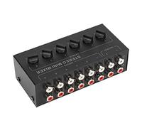Alomejor Portable Mini Stereo Mixer High Performance Passive Mixer for PC CD Laptop, Professional Sound for Musicians and DJs