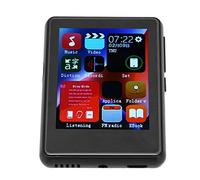 Alomejor Portable MP3 Player with Full Touch Screen and Bluetooth Technology for Everyday Use Stylish Design (Black)