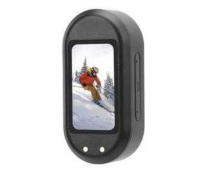 Alomejor Portable Pet Camera Collar with HD Color Screen, Wide Angle Lens, USB Rechargeable, Ideal for Recording Pet Actions in Outdoor Cycling (Black)