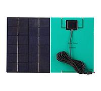 Alomejor Portable Polycrystalline Silicon Solar Panel Efficient 5.5W for Outdoor Solar Advertising 6.49x8.26 in