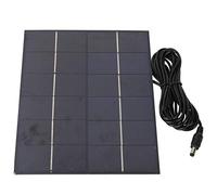 Alomejor Portable Polycrystalline Silicon Solar Panel Efficient 5.5W for Outdoor Solar Advertising 6.49x8.26 in