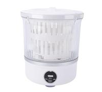 Alomejor Portable Washing Machine, Cordless Rechargeable Compact Washer with LED Touch Screen for Baby Clothes and Socks 3L Capacity