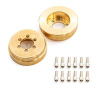 Alomejor Premium Brass Internal Wheel Weight Block for TRAX4 Optimal Stability 2PCS 1/10 TRAX4 90046 90047 Remote Control Crawler Car