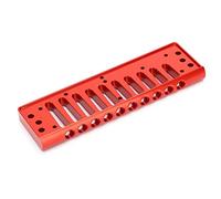 Alomejor Premium Harmonic Comb for Musical Instruments Pieces of Sp20 Aluminum Aluminum Alloy, Rounded Edges and Round Hole Nozzle to Play Comfortable