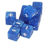 Alomejor Premium Plastic Dice Set More Than Signs - 20pcs Mathematical Operation You Say for Early Childhood and Entertainment (Blue)