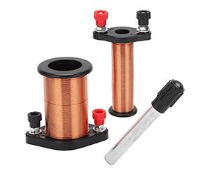 Alomejor Primary Coil Electromagnetic Induction Experiment Tool Lightweight Portable for Physics Teaching with 1 Primary Coil 1 Secondary