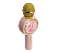 Alomejor Professional Handheld Karaoke Mic with Color Light Built In Battery Excellent Sound Effect for Home
