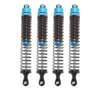 Alomejor Professional Oil Pressure Shock Shocks 4 Pieces for a 1/10 RC 120 Mm Car, Improves Stability and Control for Rough Terrain (Blue)