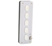 Alomejor Programmable Keypad 5 Keys Silent Bluetooth USB Mini Keyboard for Gaming Office and Media Use (White)