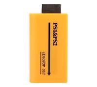 Alomejor /PS2 to Video Converter Adapter High-Definition Output for Gamers Yellow 7x3.5x1.5cm 1 Unit