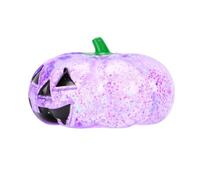 Alomejor Pumpkin Stress Ball with Glitter Fill, 3.1 Inch Squeeze Toy | Slow Rising TPR Pectin Material, Desk Ornament for Fall, Halloween Party Favor, Stress Relief Gift