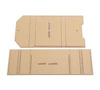 Alomejor Purse Template Durable Acrylic Wallet Pattern for Crafts Mould2 X Purse Template, Suitable for Enthusiasts