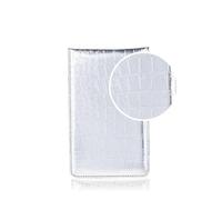 Alomejor PUScore Counter Card Holder Snakeskin Texture with Scorecards and Pencil ForEnthusiasts ForEnthusiasts (Silver)