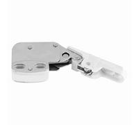 Alomejor Push to Open Touch Catch Latch Lock for Cupboard Doors, Durable ABS Flame Retardant Bounce Lock for Kitchen Bedroom Lounge, White