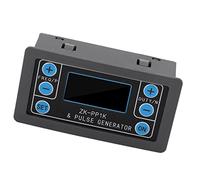 Alomejor PWM Pulse Frequency Generator Adjustable DC6V-30V Clear Display Durable Signal Module for Testing and Experimentation