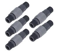 Alomejor Quick Connect Hose Fitting, Efficient and Reliable Self Locking Adapter for Automotive and Packaging, 5 Pieces, PVC Profiles (SM+PM-40)