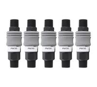 Alomejor Quick Connect Hose Fitting, Efficient and Reliable Self Locking Adapter for Automotive and Packaging, 5 Pieces, PVC Profiles (SM+PM-30)