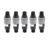 Alomejor Quick Connect Hose Fitting, Efficient and Reliable Self Locking Adapter for Automotive and Packaging, 5 Pieces, PVC Profiles (SM+PM-30)
