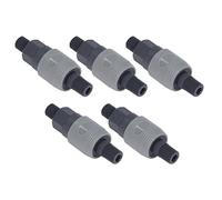 Alomejor Quick Connect Hose Fitting, Efficient and Reliable Self Locking Adapter for Automotive and Packaging, 5 Pieces, PVC Profiles (SM+PM-20)