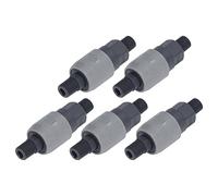 Alomejor Quick Connect Hose Fitting, Efficient and Reliable Self Locking Adapter for Automotive and Packaging, 5 Pieces, PVC Profiles (SM+PM-20)