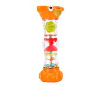 Alomejor Rain Stick Toy, Sensory Development Hourglass Shape for 0-3 Year | 45dB White Noise, Rounded ABS Plastic, 24x8x10cm Size, Visual Tracking, Cause-effect Learning, No Batteries Needed