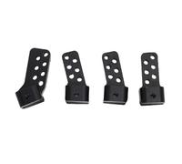 Alomejor RC Accessories, Aluminum Alloy Rear Axle Link Mounts for SCX10 II AR44 Crawler, 4Pcs Anti Squat Design for Enhanced Stability and Off Road Performance (Black)