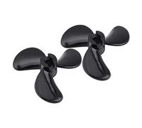 Alomejor RC Boat Propeller 3 Blade 1 Pair Plastic Set with Strong Thrust for RC Model Boat Accessory Parts