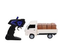 Alomejor RC Drift Pickup Truck, Realistic Remote Control Transporter with Glowing Wheels and Openable Doors, for Kids Toy Car