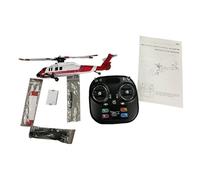 Alomejor RC Helicopter, 6 Channel Simulation Drone with Brushless Motor, Altitude Hold, Optical Stream, One Key Takeoff Landing, for Beginners Adults (Red)