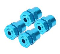 Alomejor RC Hex Adapter 12mm to 17mm Wheel Setup (Blue) | Durable aluminum alloy, adjustable length, compatible with various RC models, stable performance