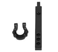 Alomejor RC Metal Trailer Hitch Alloy Alloy Festival for 1/8 1/10 RC Crawler Easy Installation for Beginners Screen and Decoration of the User (Black buckle)