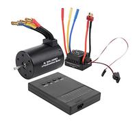 Alomejor RC Motor ESC Combo, Waterproof 60A ESC, 3500KV Brushless Motor with Program Card for 1/10 RC Cars and Trucks