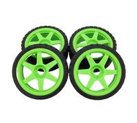 Alomejor RC Rally Auto -wire Excellent Traction Anti -slip Stability 17mm Replacement for Arrma, 4PCs (Green)