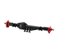 Alomejor RC Rear Axle Assembly Metal Rear Portal Axle Upgrade Parts for AXIAL RBX10 Ryft 1/10 RC Car with High Precision Anodized Aluminum Shell (Black Red)